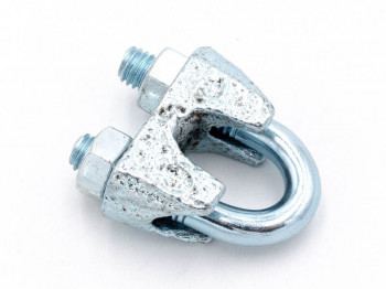 Zinc-coated U-shaped clamp Ø 4/5mm