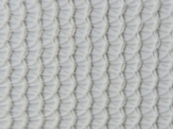 Scaffolding net 100g/m² with thickly spaced triangular and stretchy eyelets