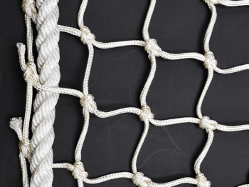 Safety net - Anti-fall man standard EN 1263-1 - White 100mm - Custom-made