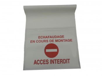 Information notice in the form of a folder for documentation 50 cm - With a front flap